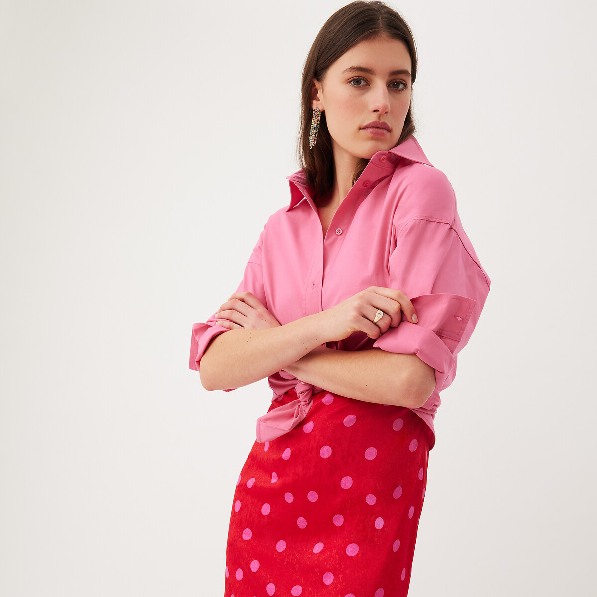 Chemise tunique oversize Signature, APOLLINE blanc ivoire, LA REDOUTE COLLECTIONS