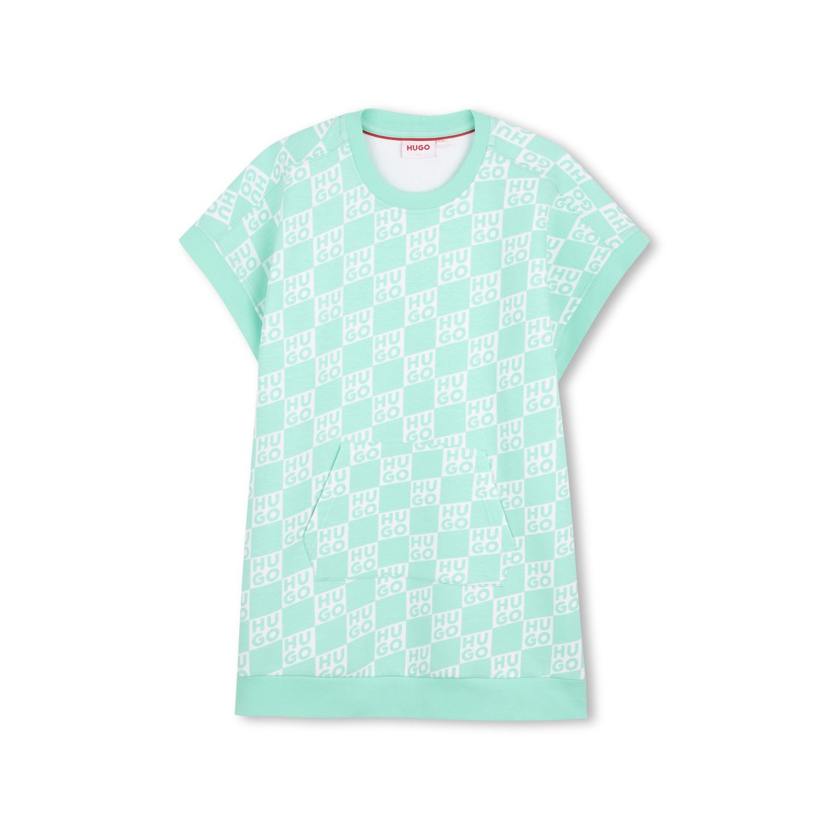 Robe à manches courtes vert amande, HUGO KIDSWEAR