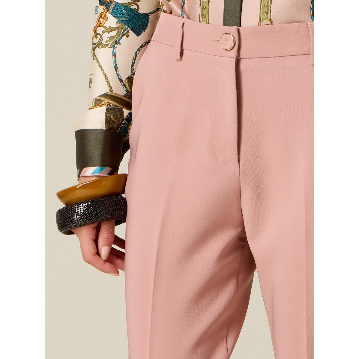 Pantalon chino rose, OLTRE