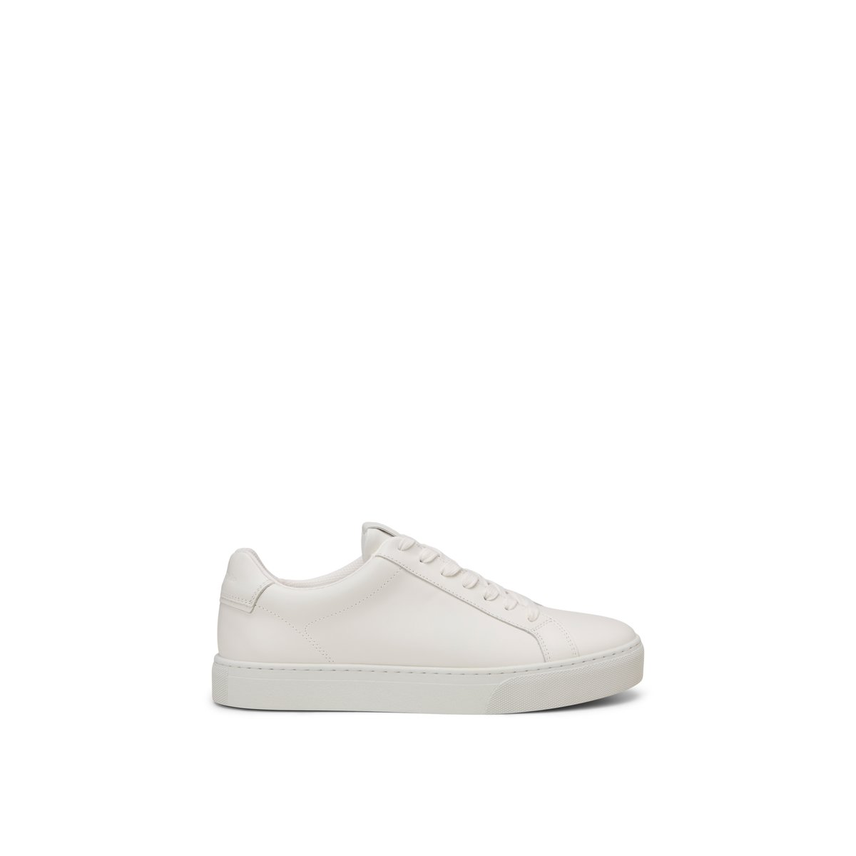 Baskets à semelles cuvette Modèle Agar en cuir de bœuf nappa noble blanc, MARC O'POLO