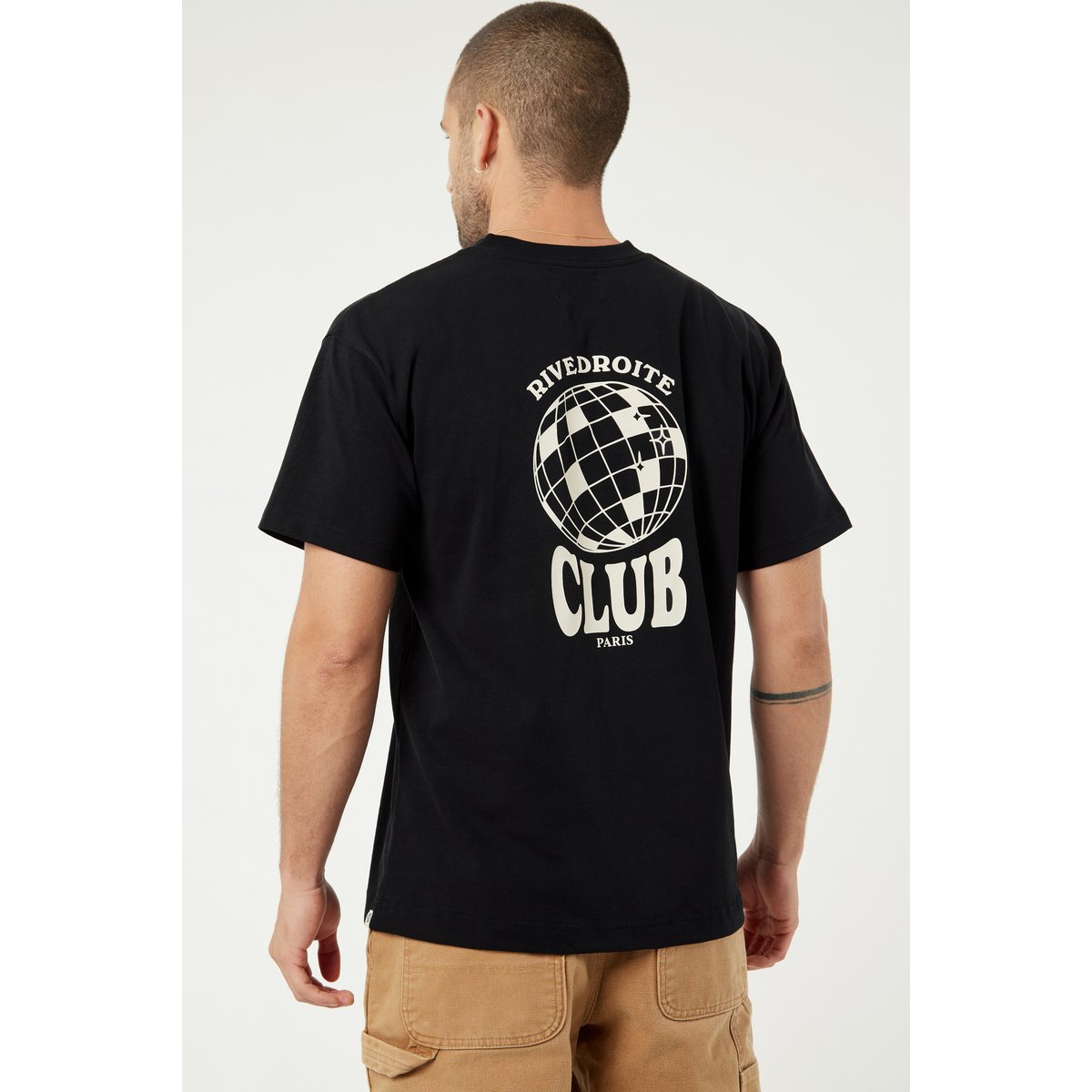Tee shirt Club PIGALLE noir, RIVEDROITE
