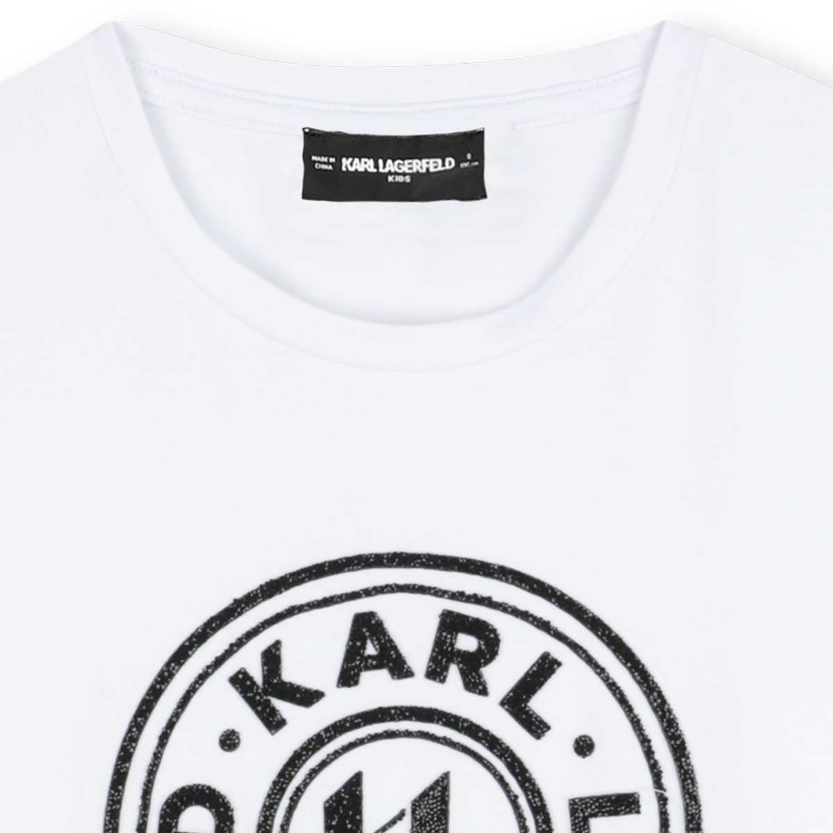 T-shirts à manches longues blanc, KARL LAGERFELD KIDS