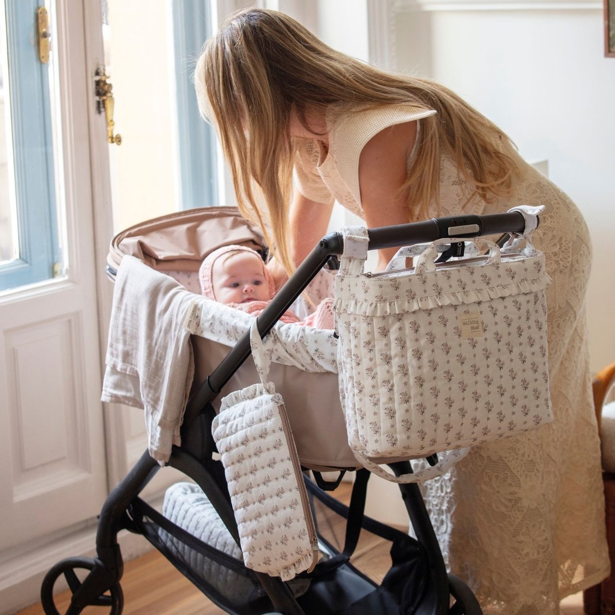 Sac à langer beige, WALKING MUM