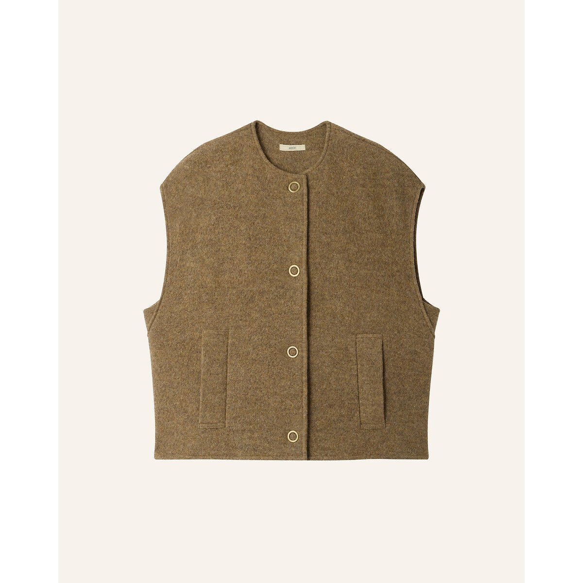 Veste sans manches en laine, HANZO camel clair, SESSUN