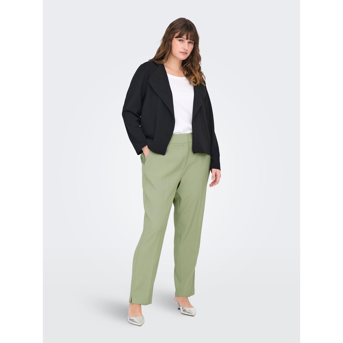 Pantalon desert sage, ONLY CARMAKOMA