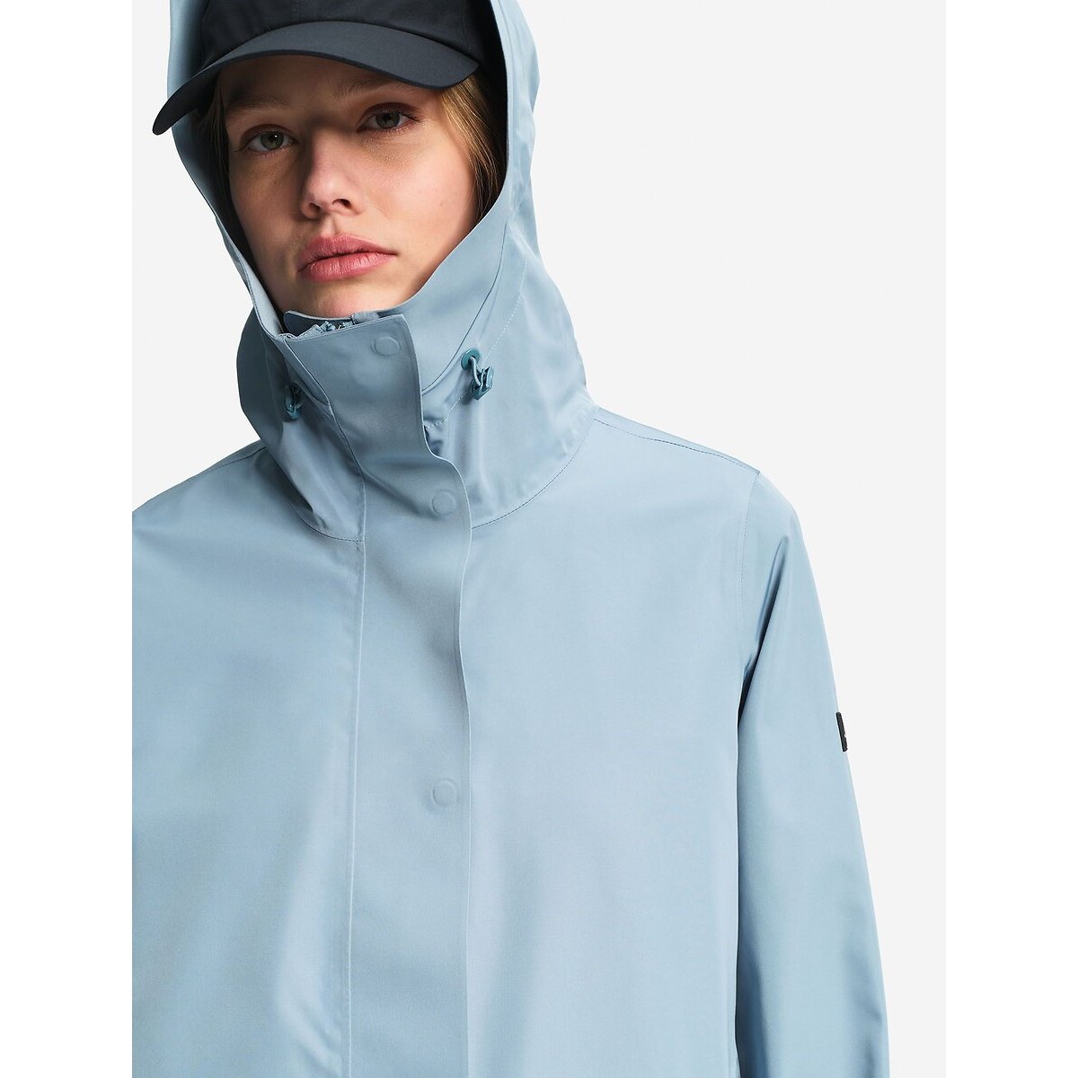 Parka longue MTD®, à capuche bleu gris, AIGLE