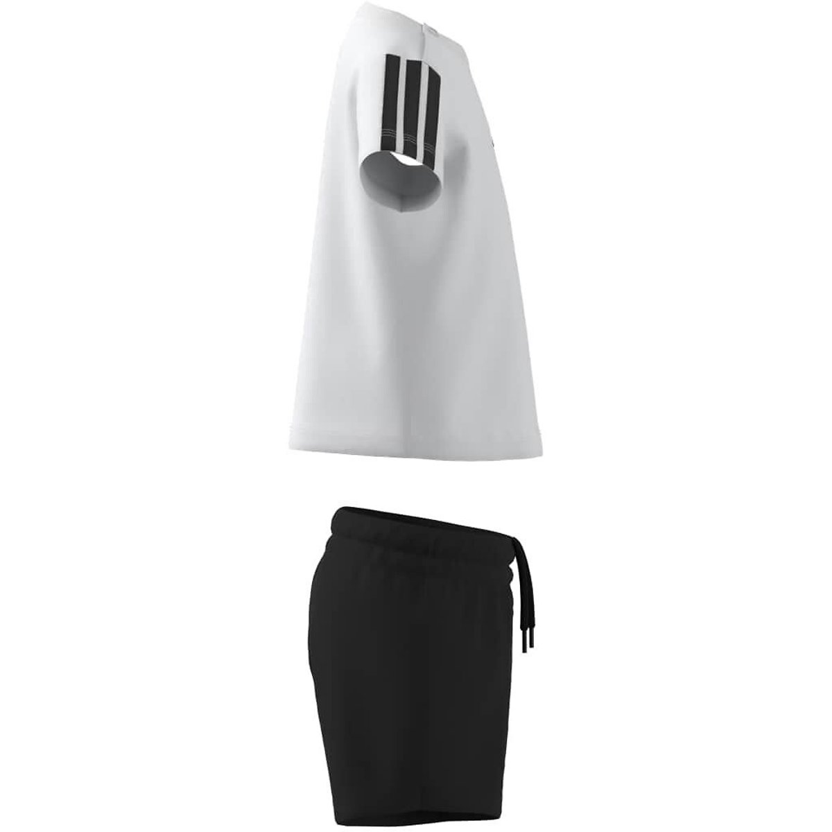 T-Shirt/Shorts Outfit white/black, ADIDAS SPORTSWEAR