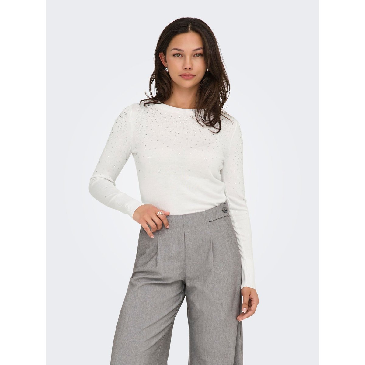 Pull En Maille cloud dancer, ONLY