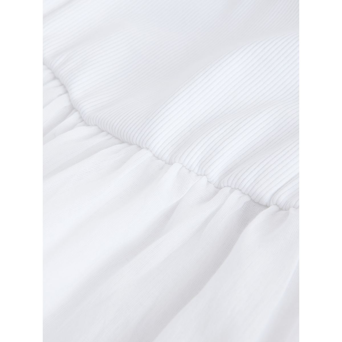 Robe d'été mini à col carré et volants blanc, NEXT