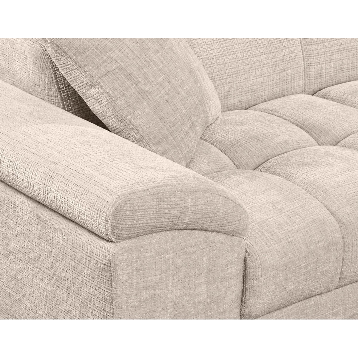 Canapé d'Angle Convertible 5 places - CAMILLE beige, BEST MOBILIER