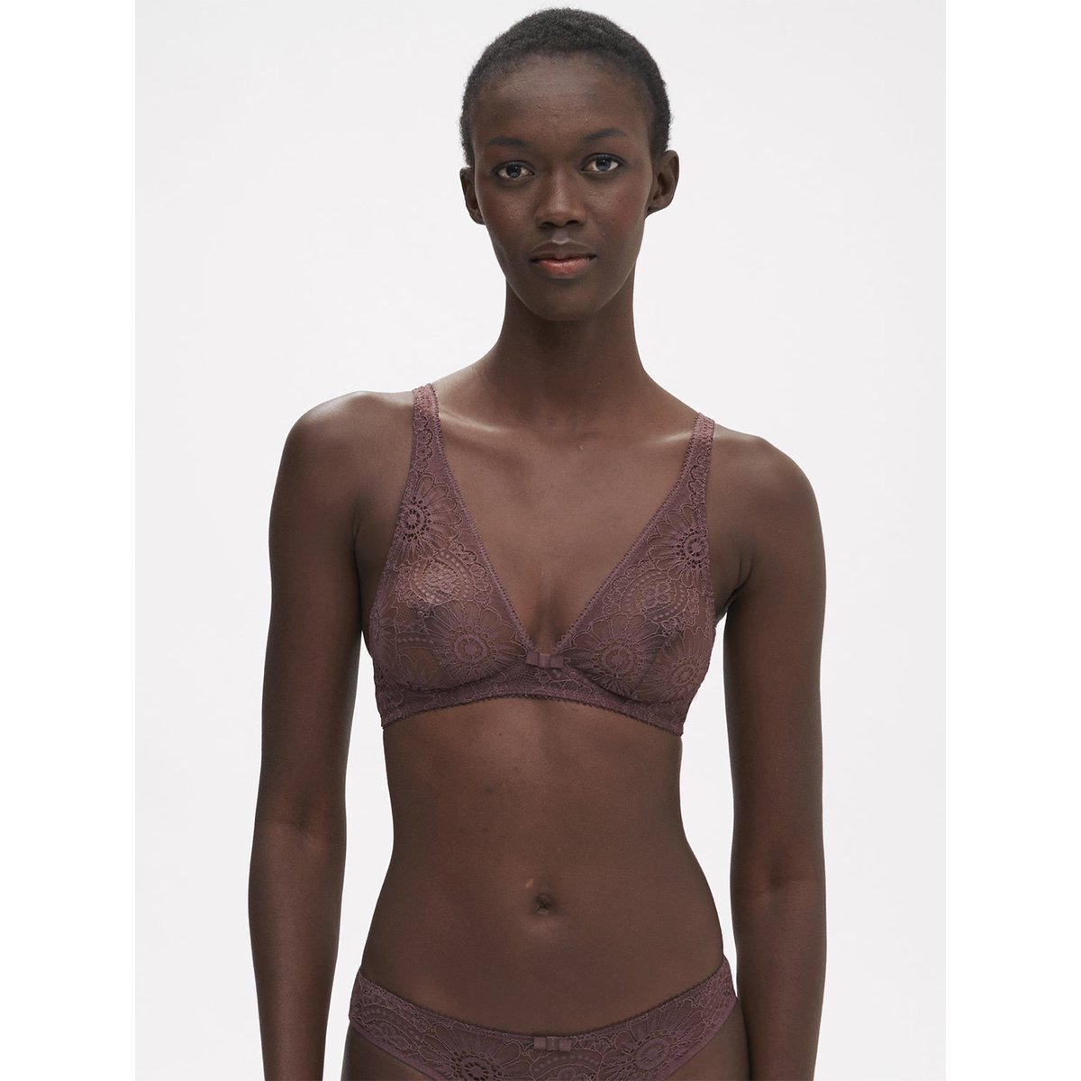 Soutien-gorge triangle sans-armatures, EMBLÈME marron, SIMONE PERELE