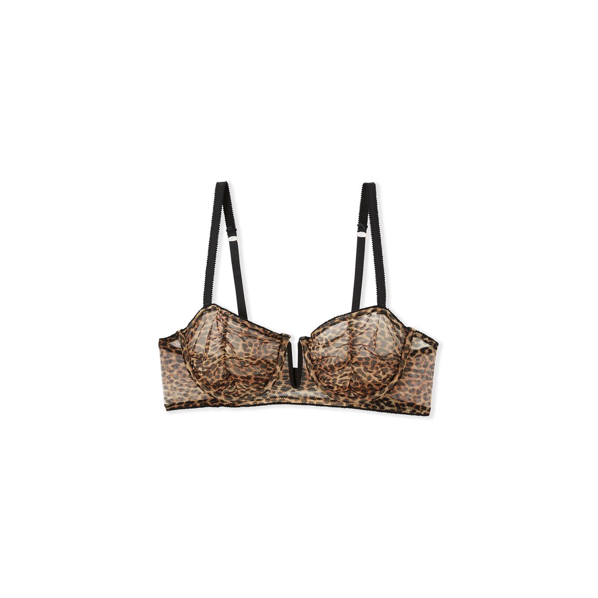 Soutien-gorge N.9 - Balconnet en tulle SYMBIOSE marron, ETAM
