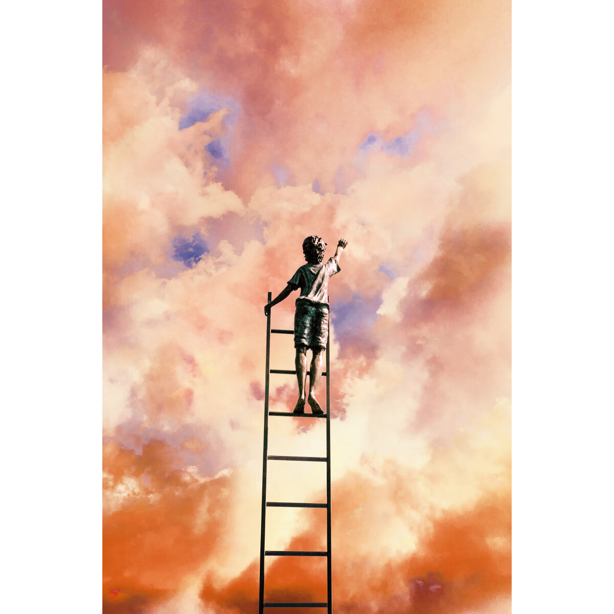 Tableau Mural Peintre Des Nuages ILLUSION tableaux sur toile-orange, CEANOTHE