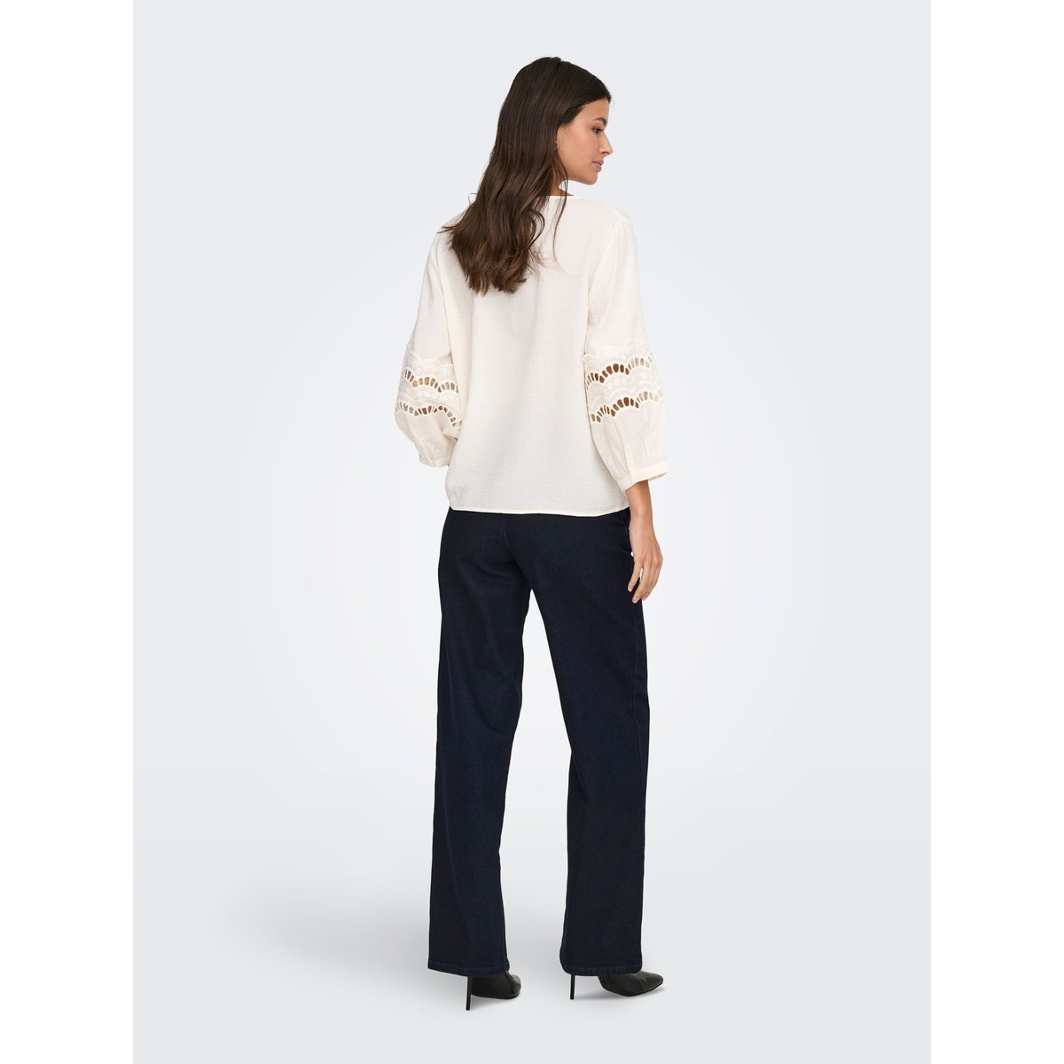 Jean À Jambe Large dark blue denim, JDY