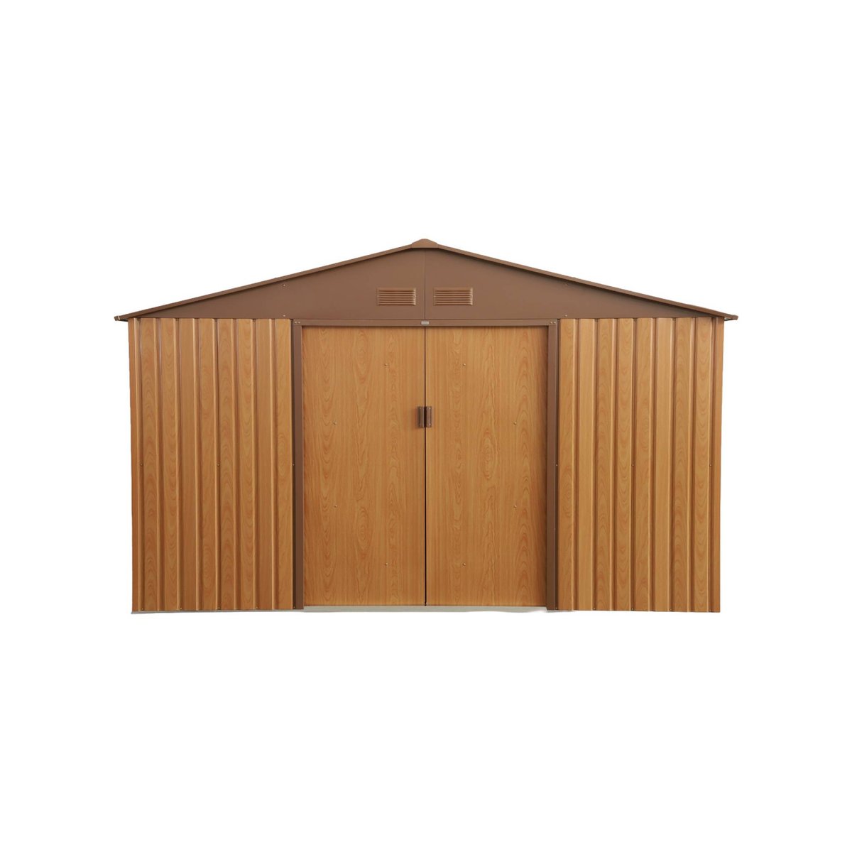Abri de jardin métal 10,85m² avec kit d'ancrage BOULONNAIS anthracite, SWEEEK