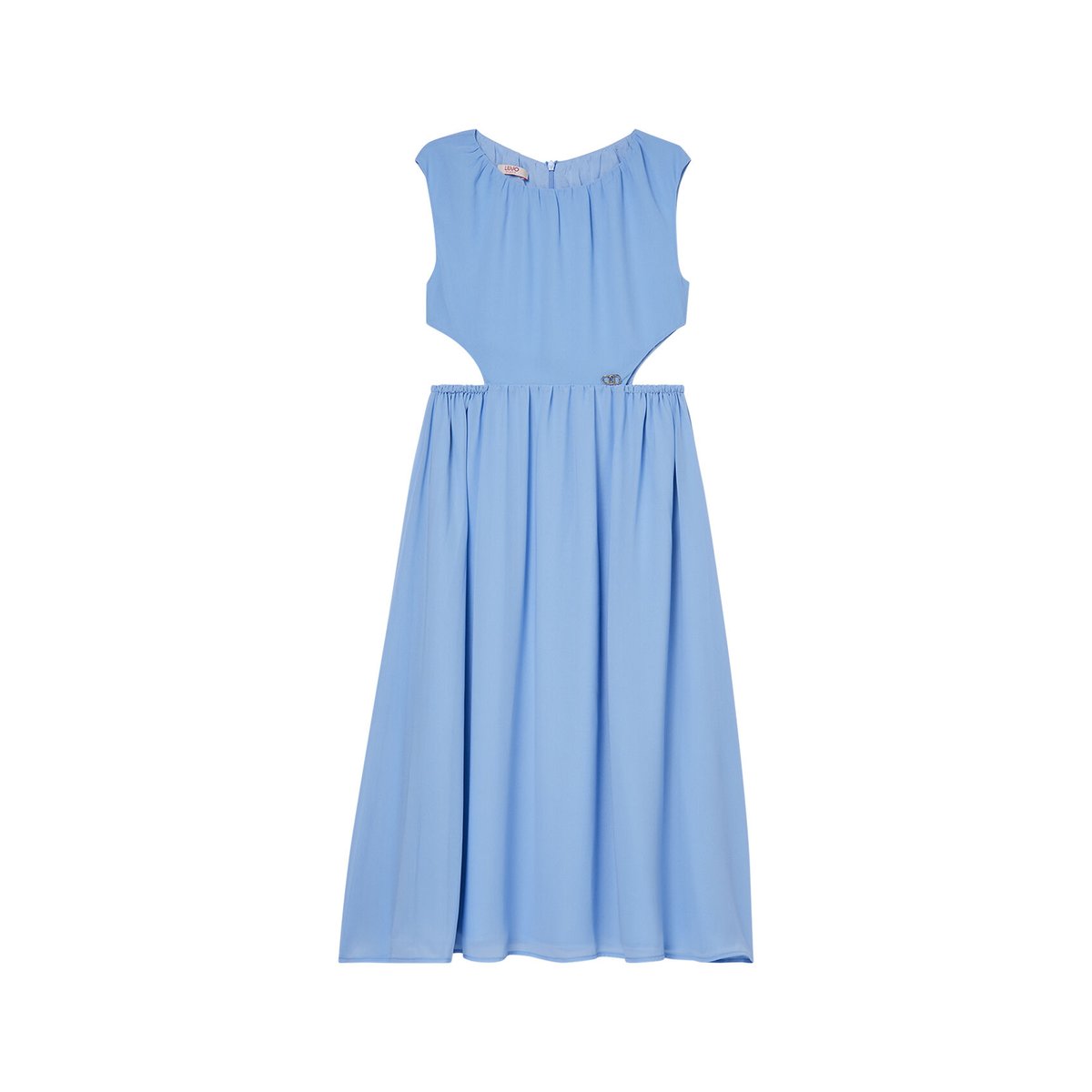 Robe longue avec découpe bleu clair, LIU JO