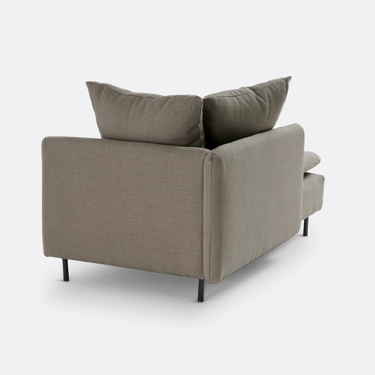 Méridienne modulable, en lin et viscose, profondeur 158 cm, IVETE kaki grisé, LA REDOUTE INTERIEURS