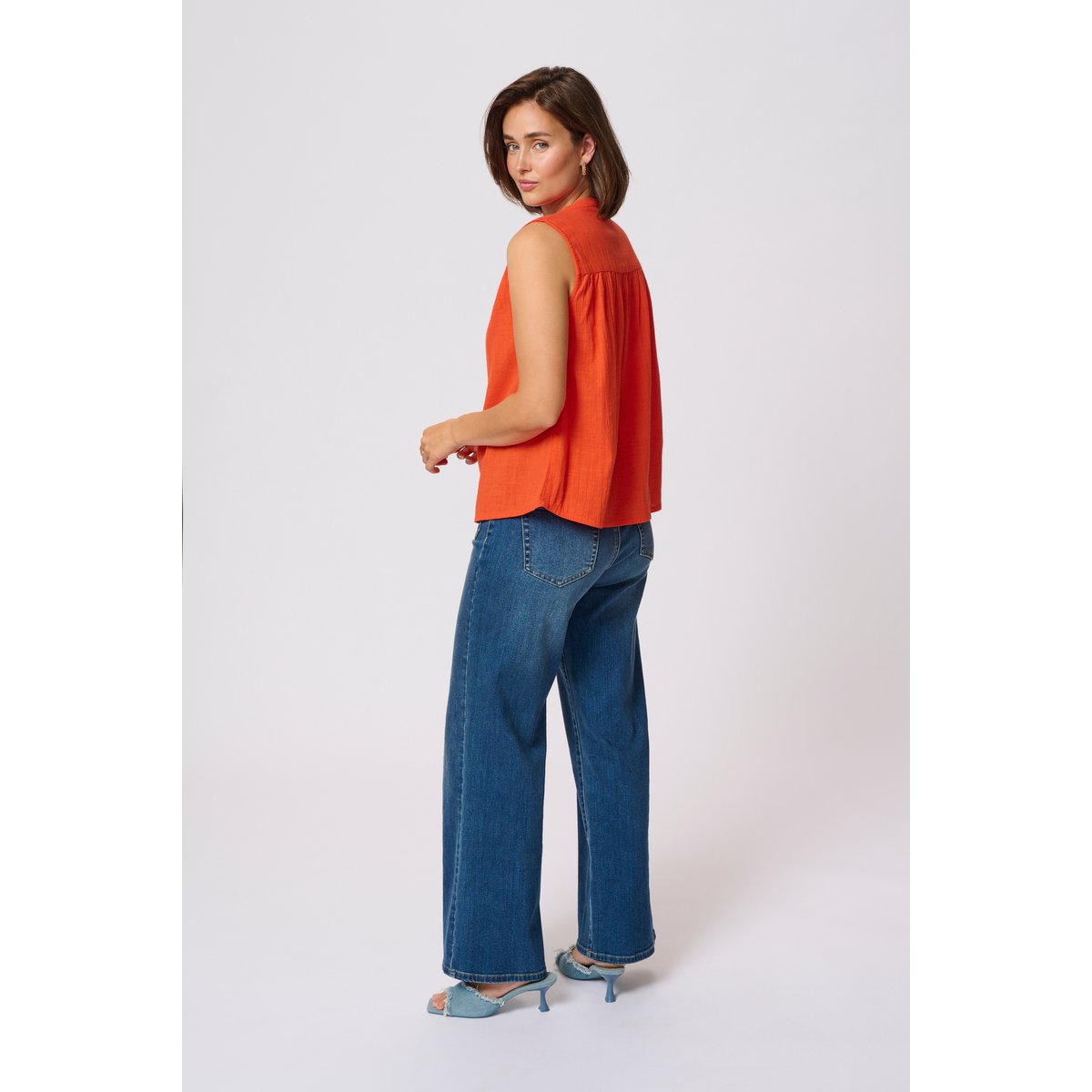Short sleeved blouse rouge grenadne, KAFFE
