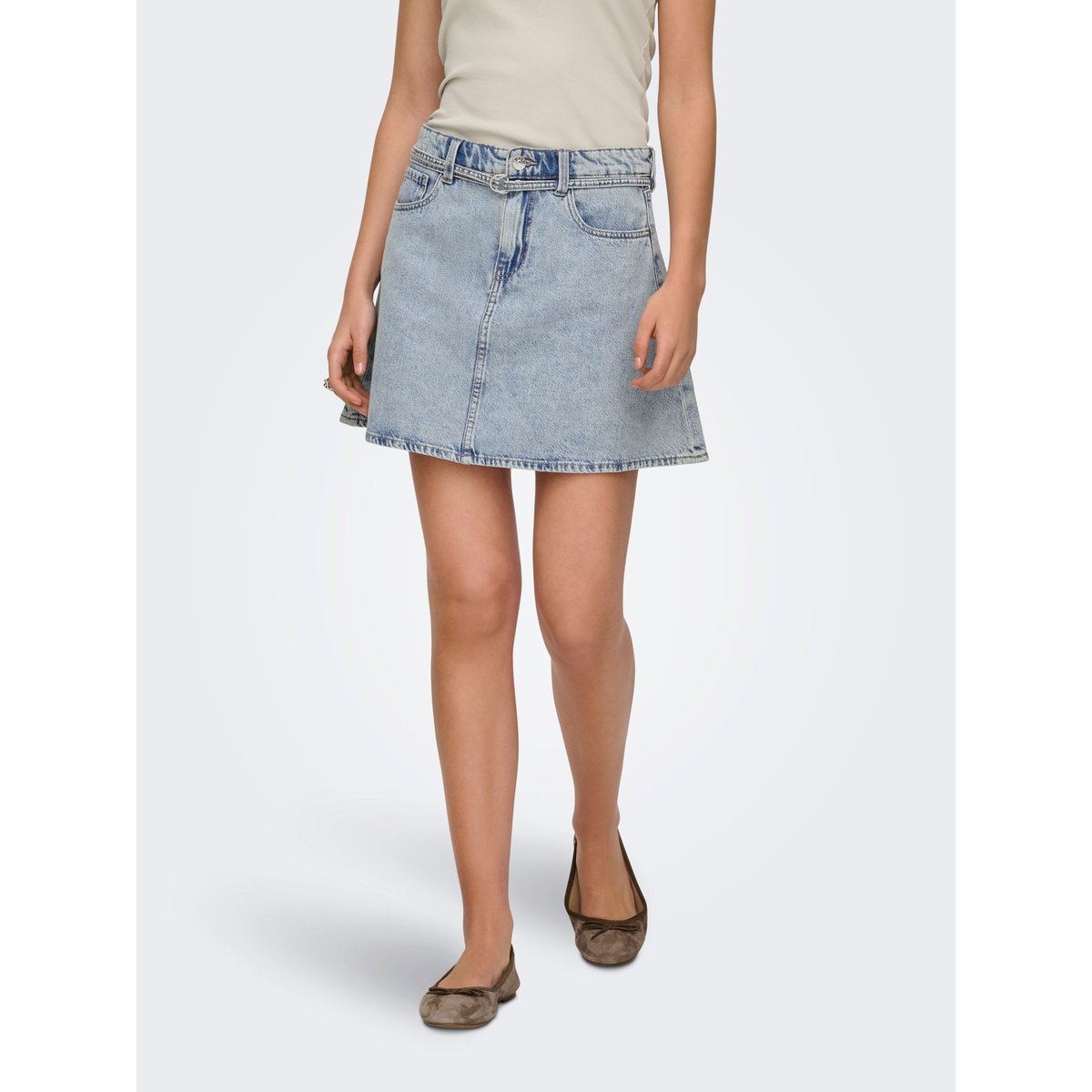 Jupe En Denim light blue denim, ONLY
