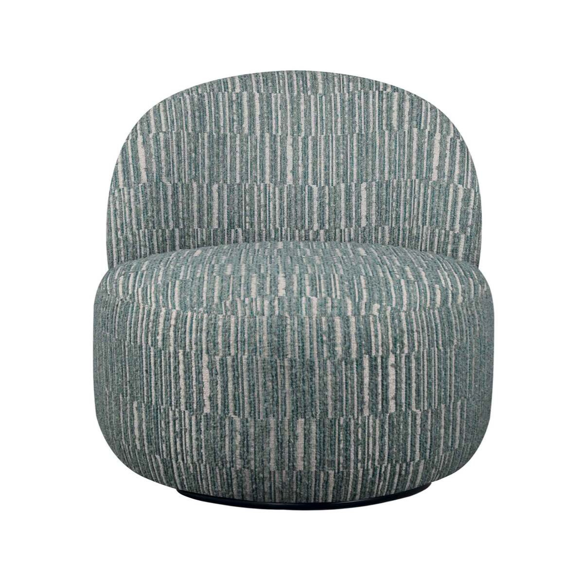 Fauteuil en tissu vert pivotant L74 cm - CULBUTO vert, CALICOSY