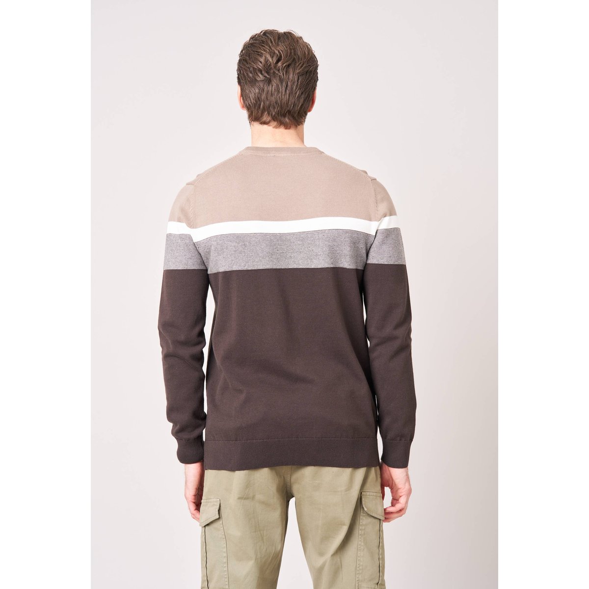 Pull homme en coton TOASTER dark sand, DEELUXE