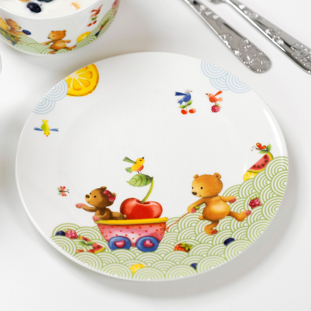 Assiette Plate Pour Enfants KIDDY BEARS multicolore, VILLEROY & BOCH