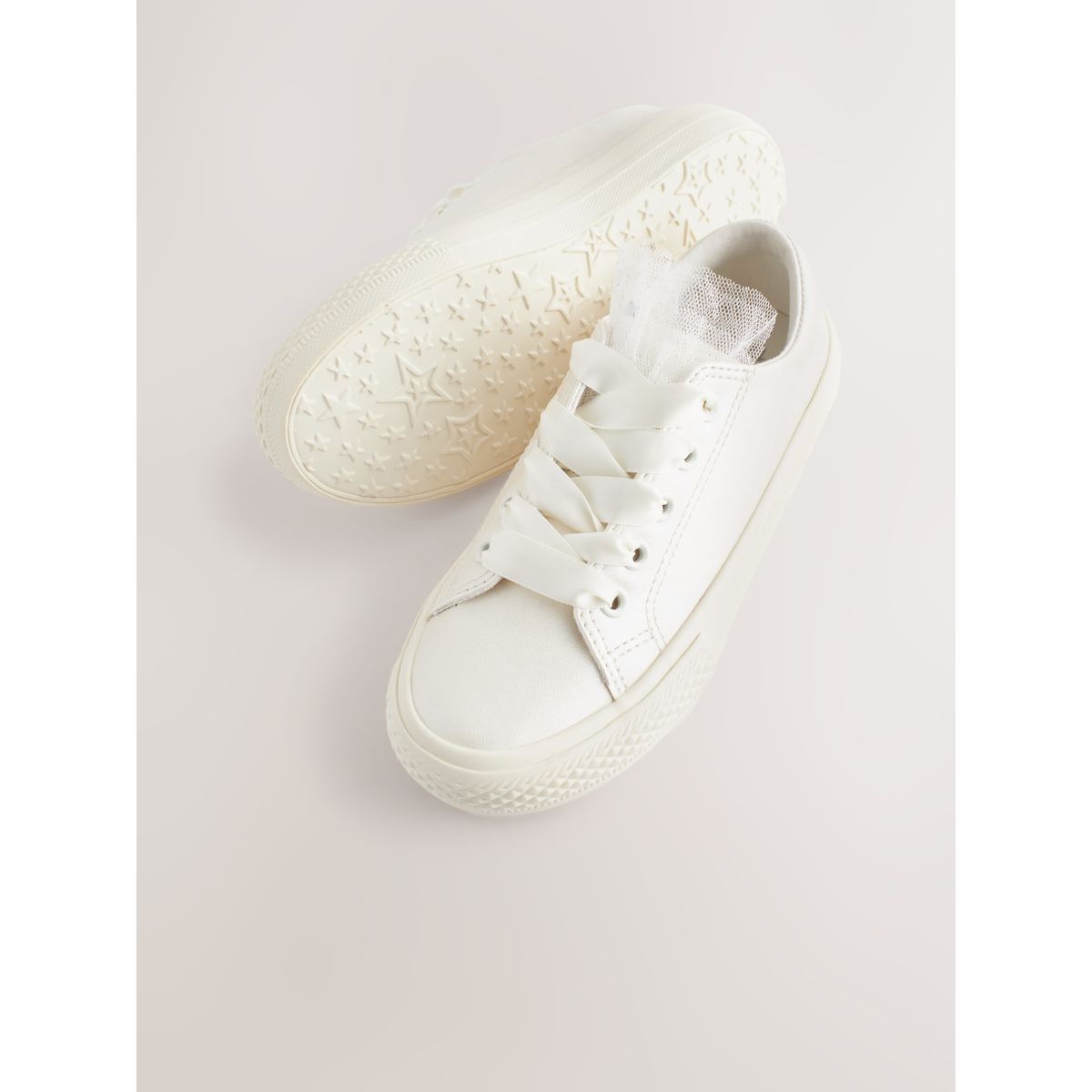 Baskets en tulle pour grandes occasions blanc, NEXT