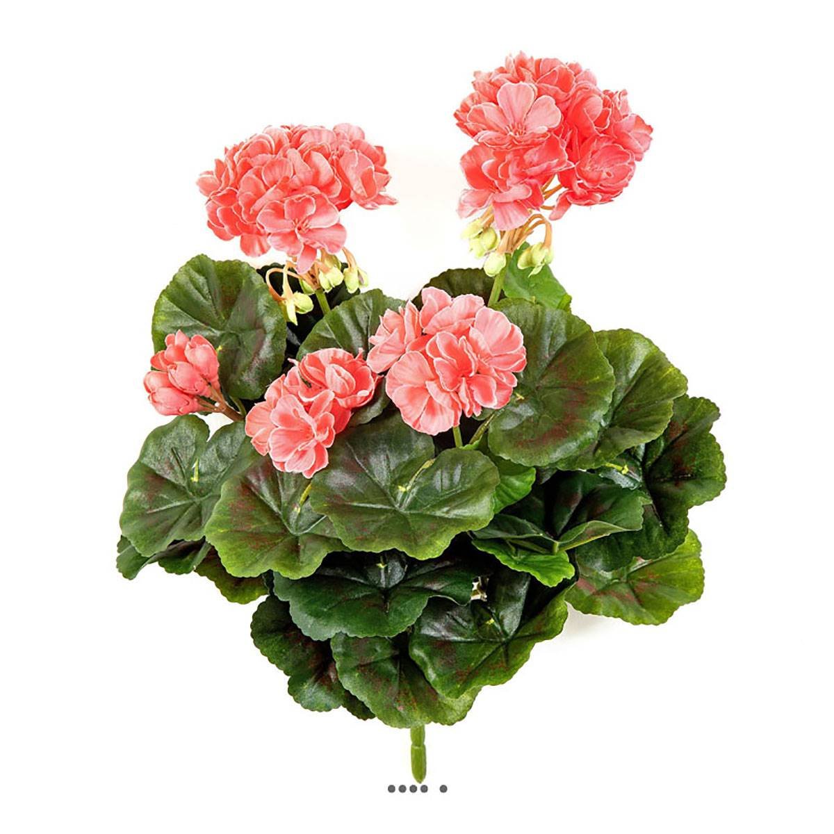 Géranium artificiel en piquet H 30 cm rose, ARTIFICIELLES