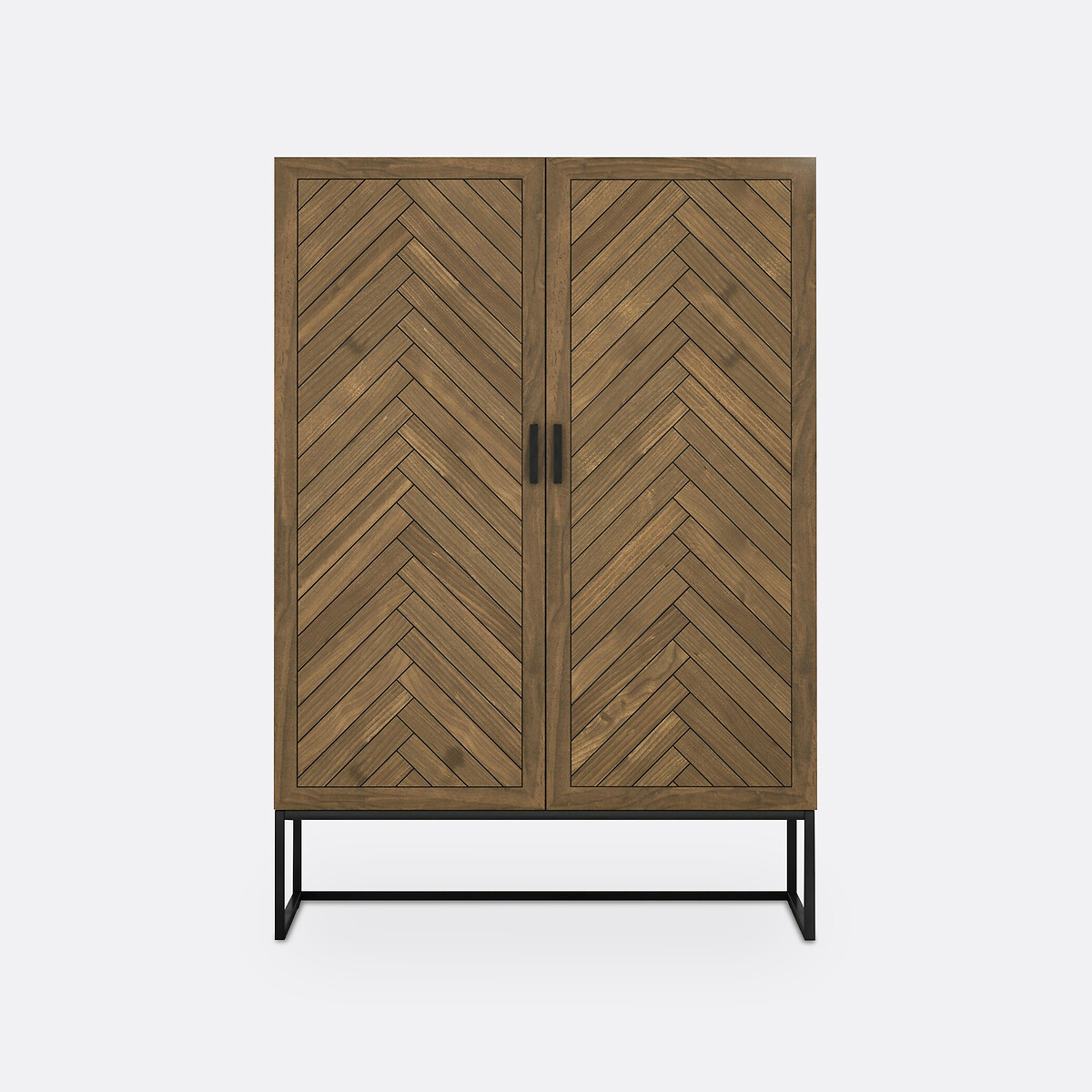 2-deurs dressoir, grenenfineer, Nottingham dennenhout met waslaagje, LA REDOUTE INTERIEURS