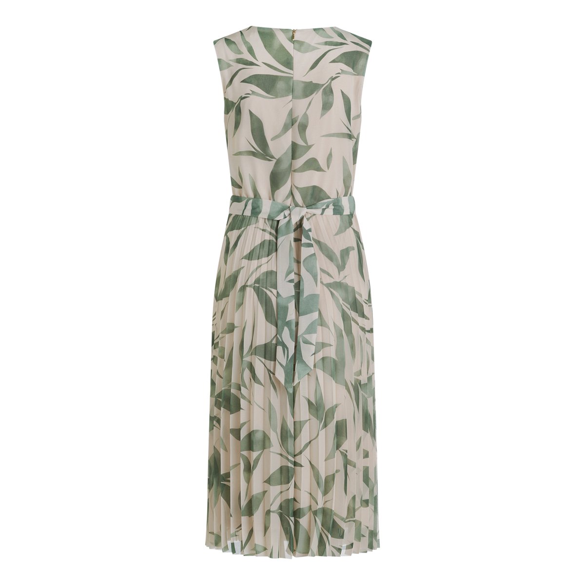 Robe en chiffon à plis nature/green, BETTY & CO