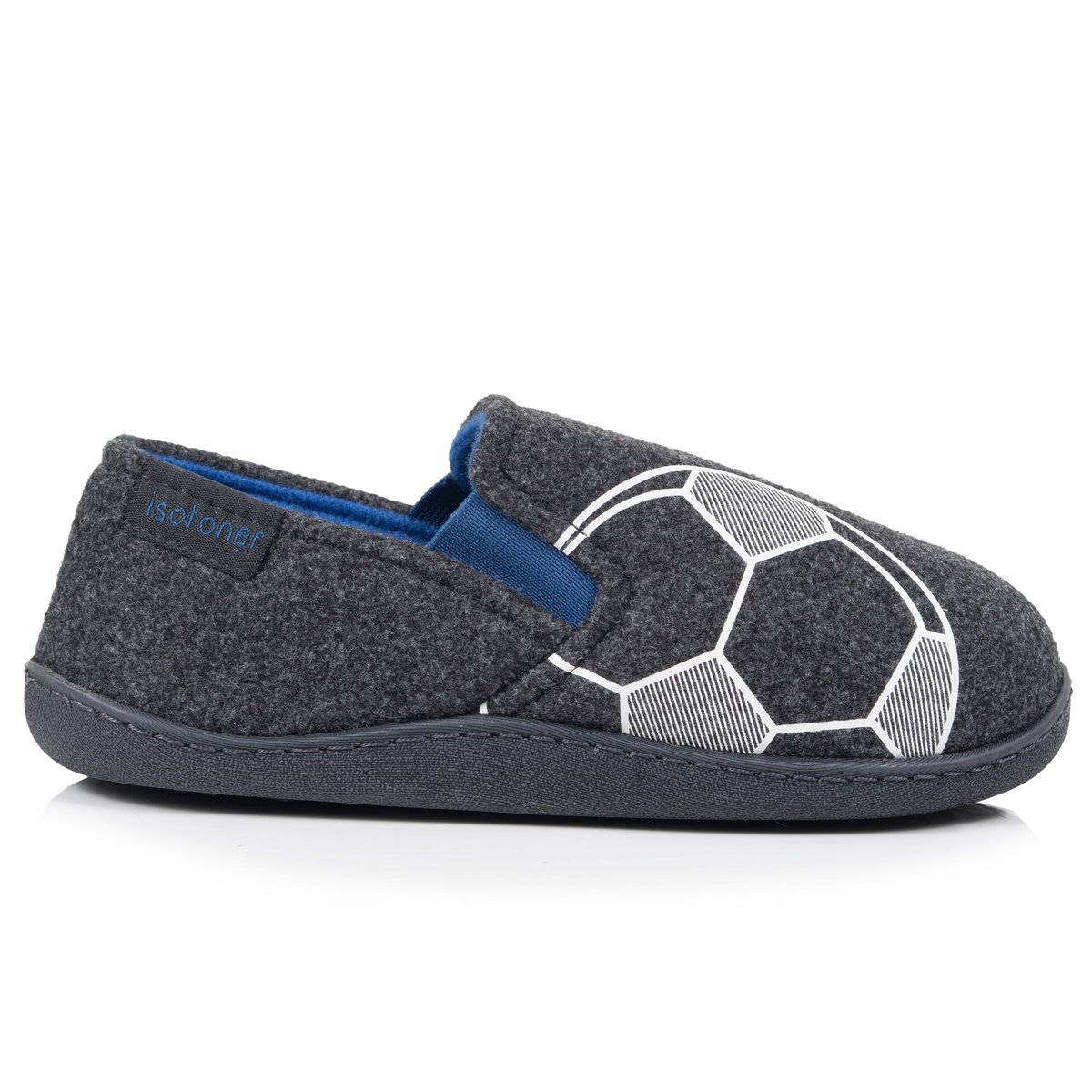 Chaussons Mocassins gris, ISOTONER