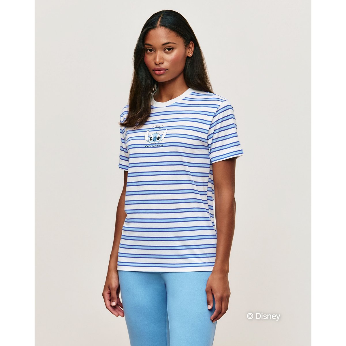 T-shirt en jersey à rayures Stitch STRIPESTITCHIZ bleu, UNDIZ
