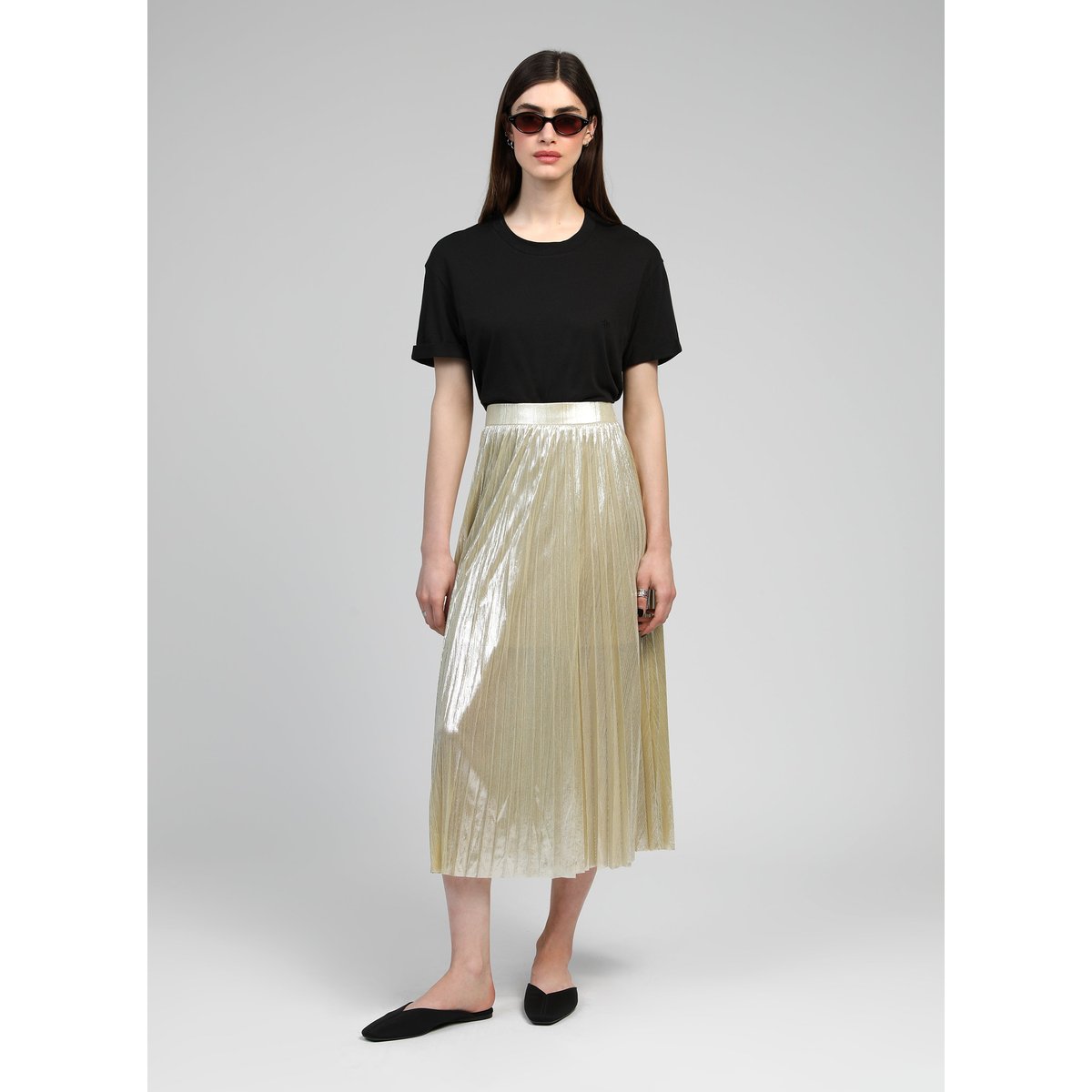 Jupe Midi JUSTINNA blanc, AN'GE