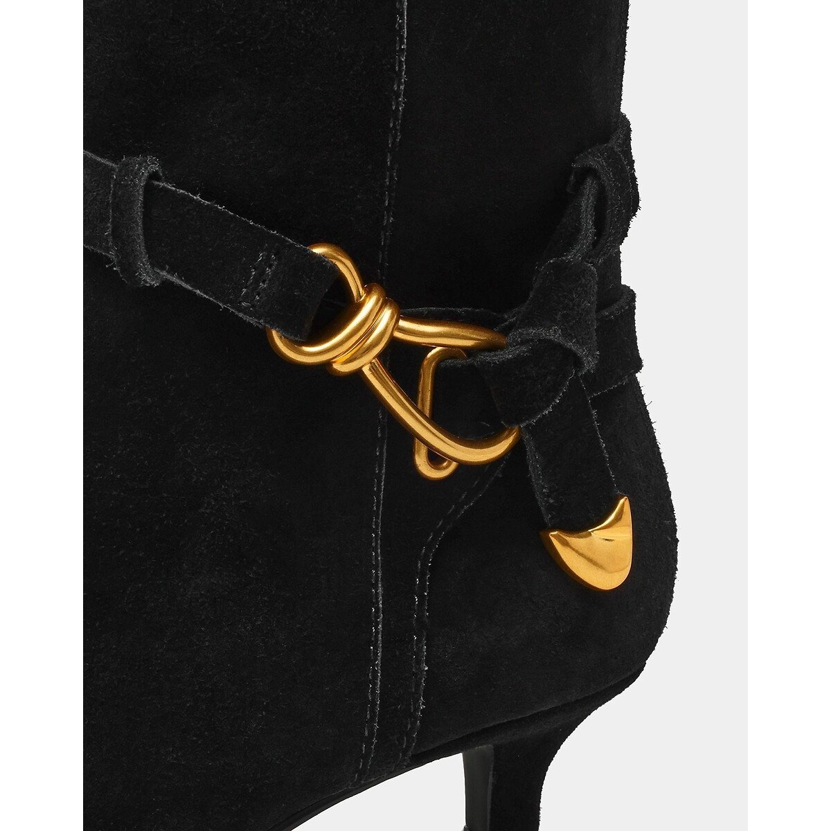 Roller Pointed Ankle Boots in Suede black, STEVE MADDEN