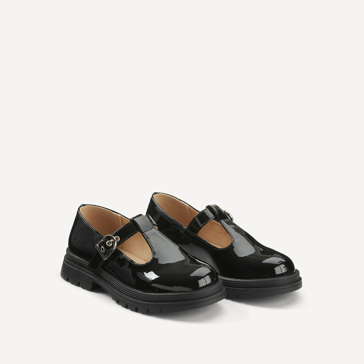 Kids Patent Mary Janes Ballet Pumps black, LA REDOUTE COLLECTIONS