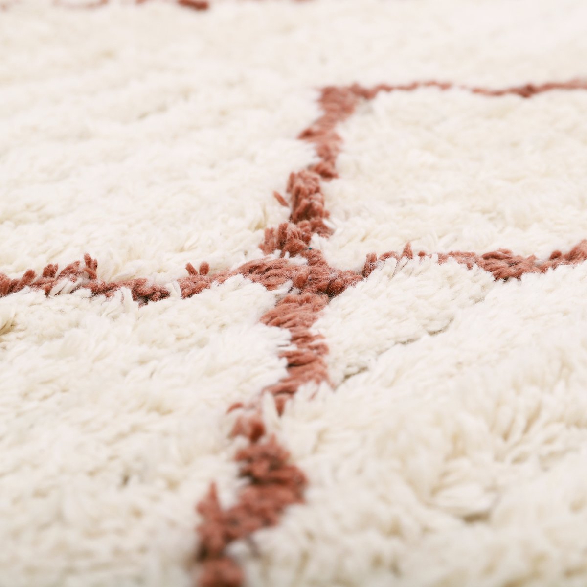 Tapis coton berbère VIKTOR naturel / ambre, NATTIOT