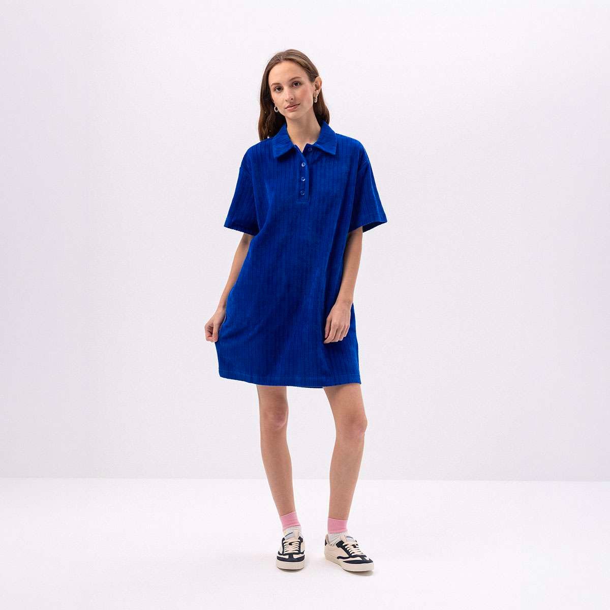 Robe en coton organique PEIO saphir, BENSIMON