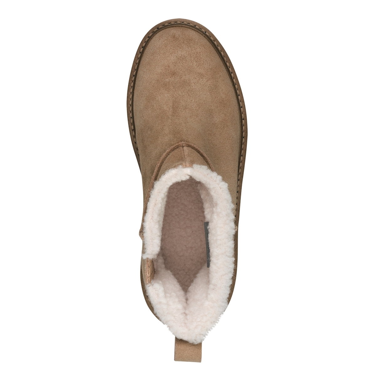 Bottine en cuir marron camel, TAMARIS