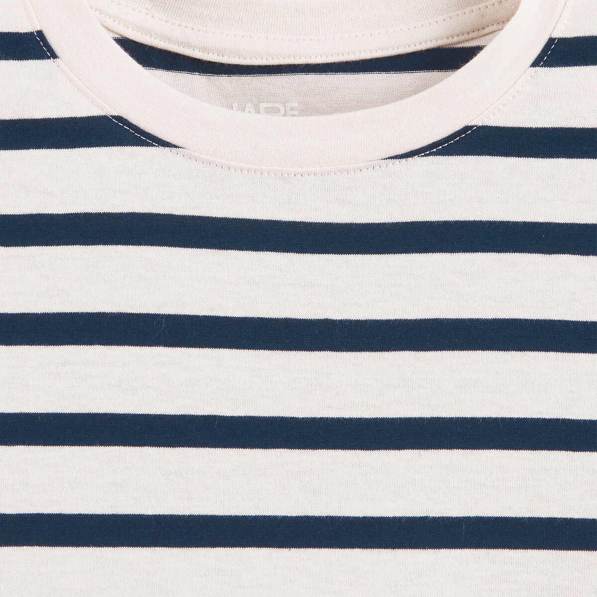T-shirt marinière à manches longues rayé bleu marine/écru, LA REDOUTE COLLECTIONS