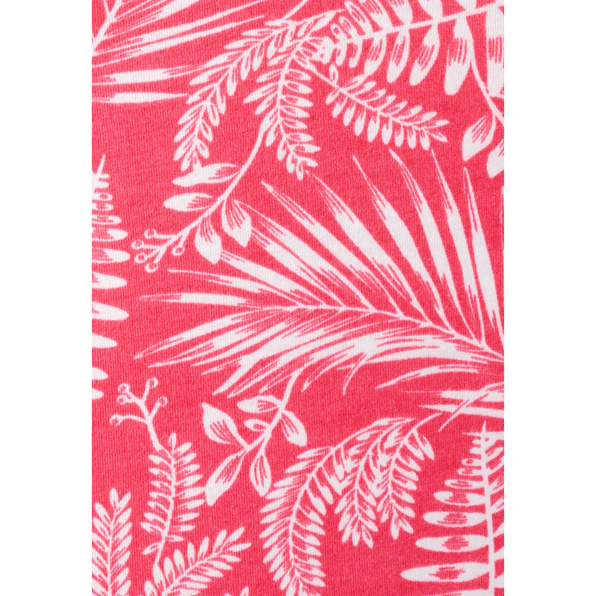 Chemise de nuit col dentelle rose feuillage, DAMART