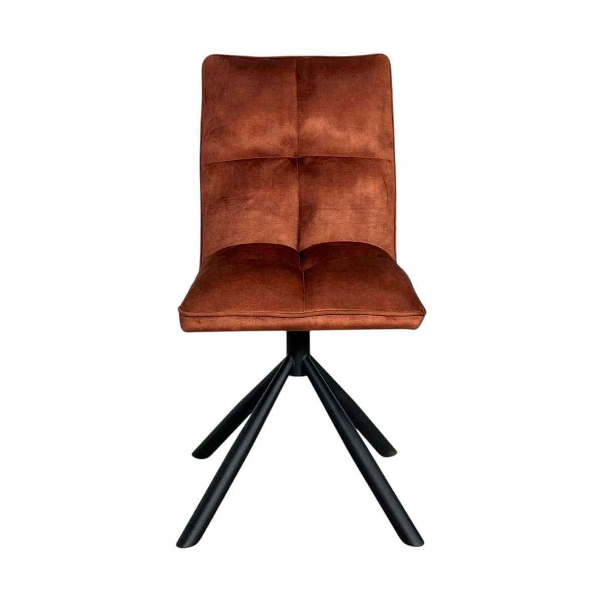 Chaise pivotante en tissu (lot de 2) IENA rouille, PIER IMPORT