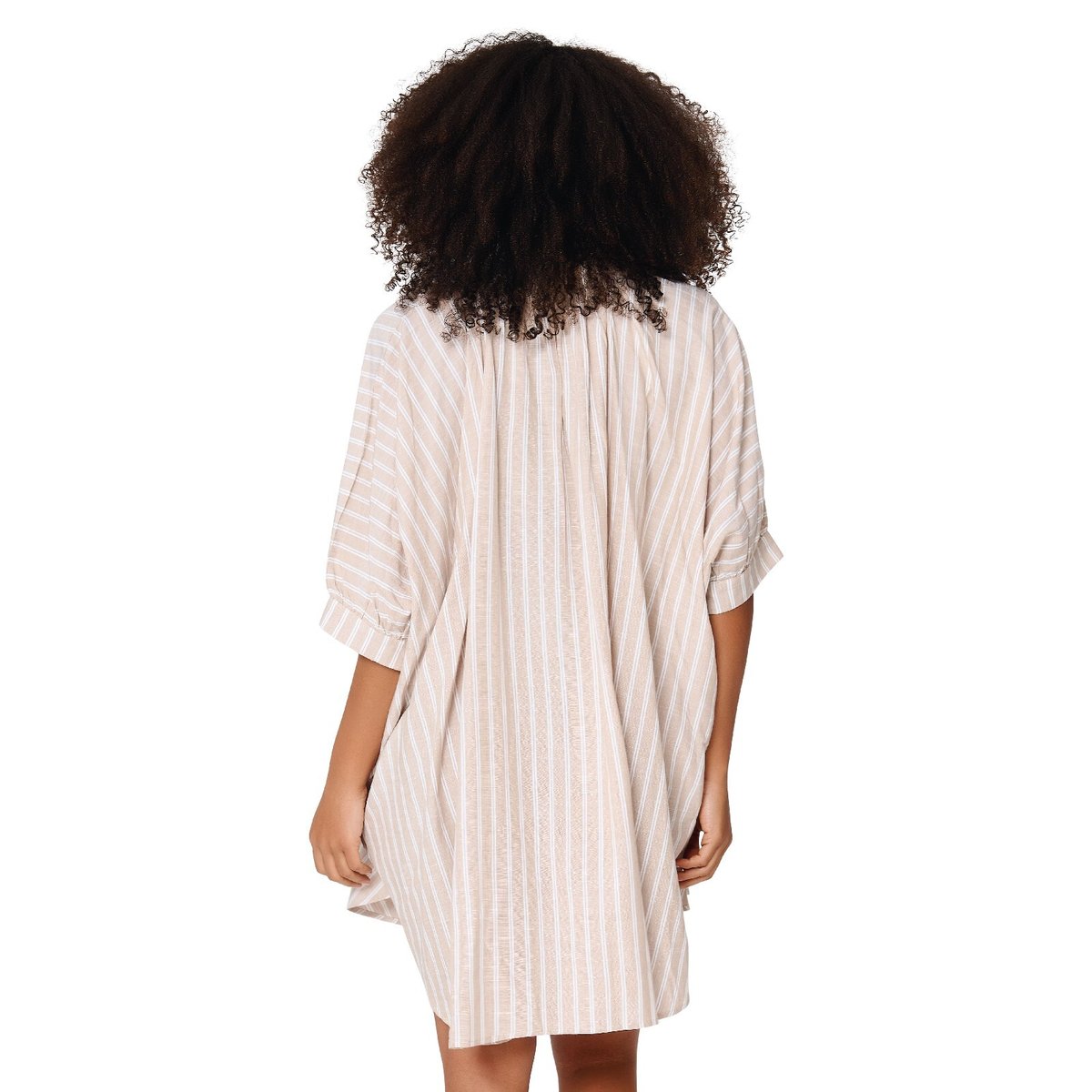 Robe de plage dark beige stripe, LINGADORE