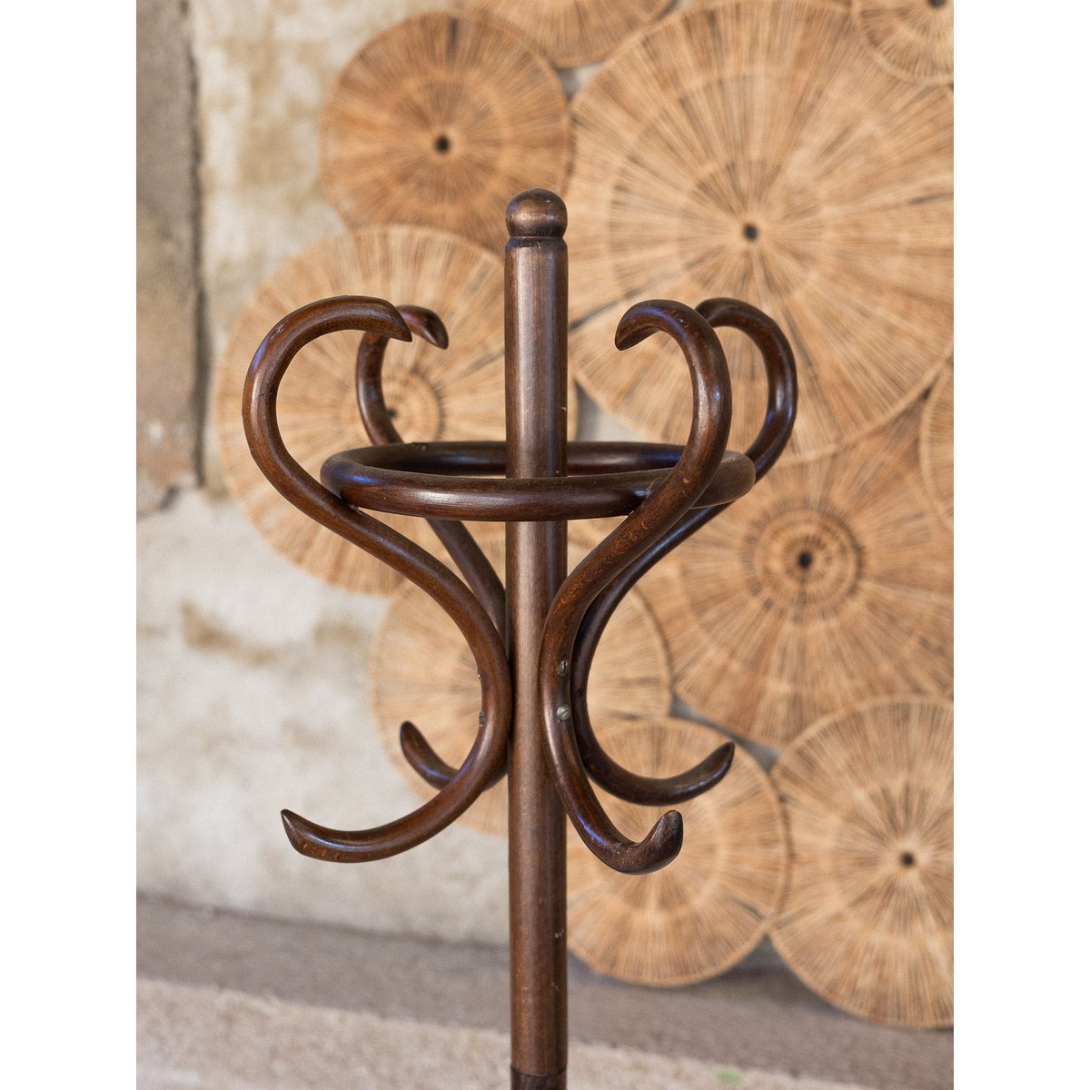 Porte-manteau perroquet Max N°462 - Bon état bois foncé, DEBONGOUT