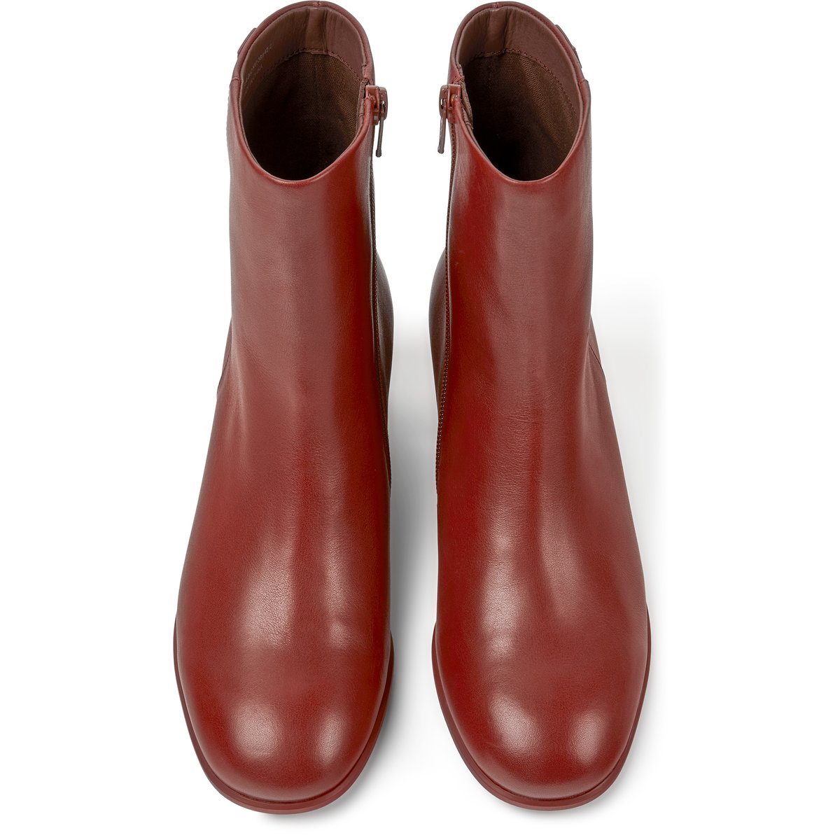 Bottines Katie Cuir bordeaux, CAMPER