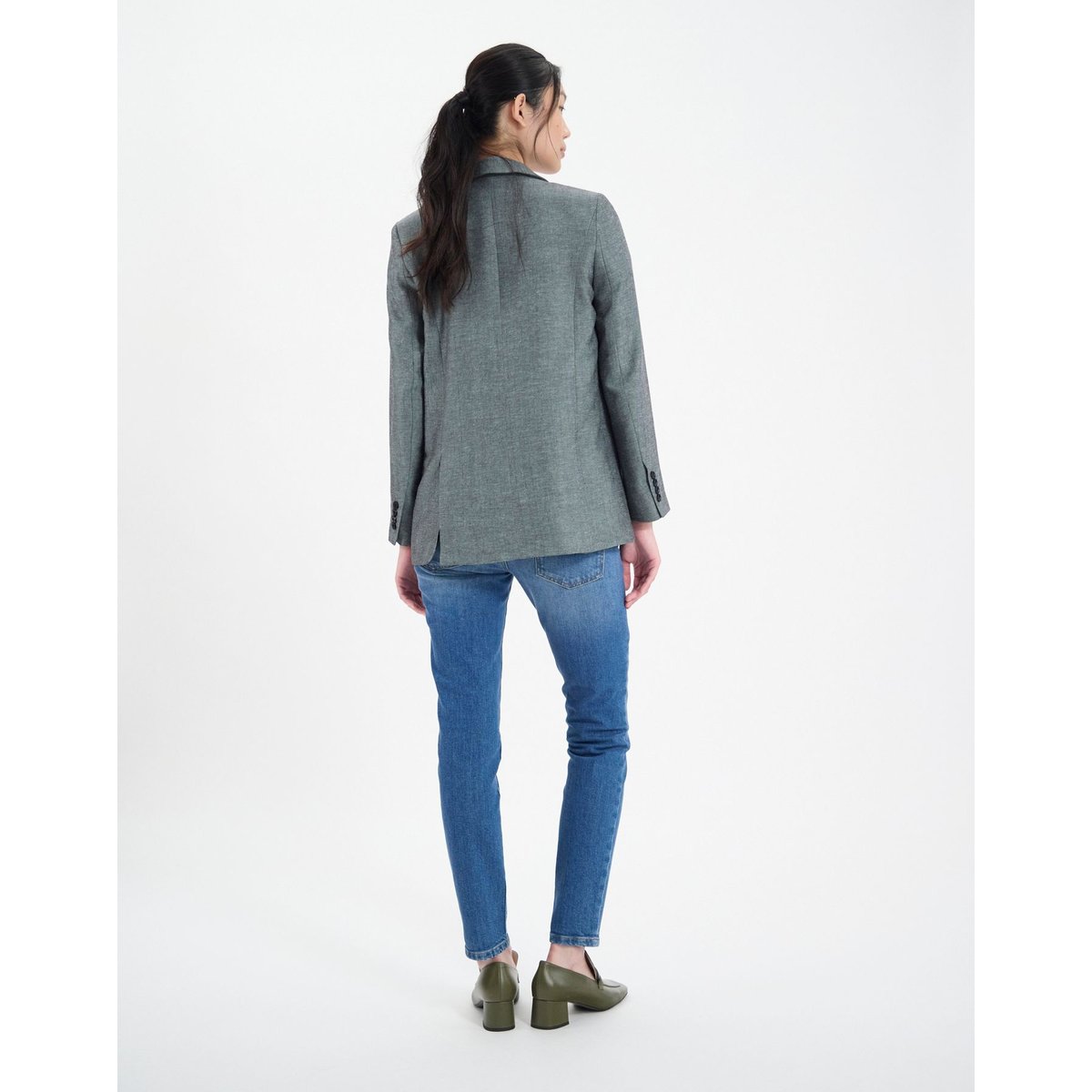 Veste Bruna blanche grey, INES DE LA FRESSANGE PARIS