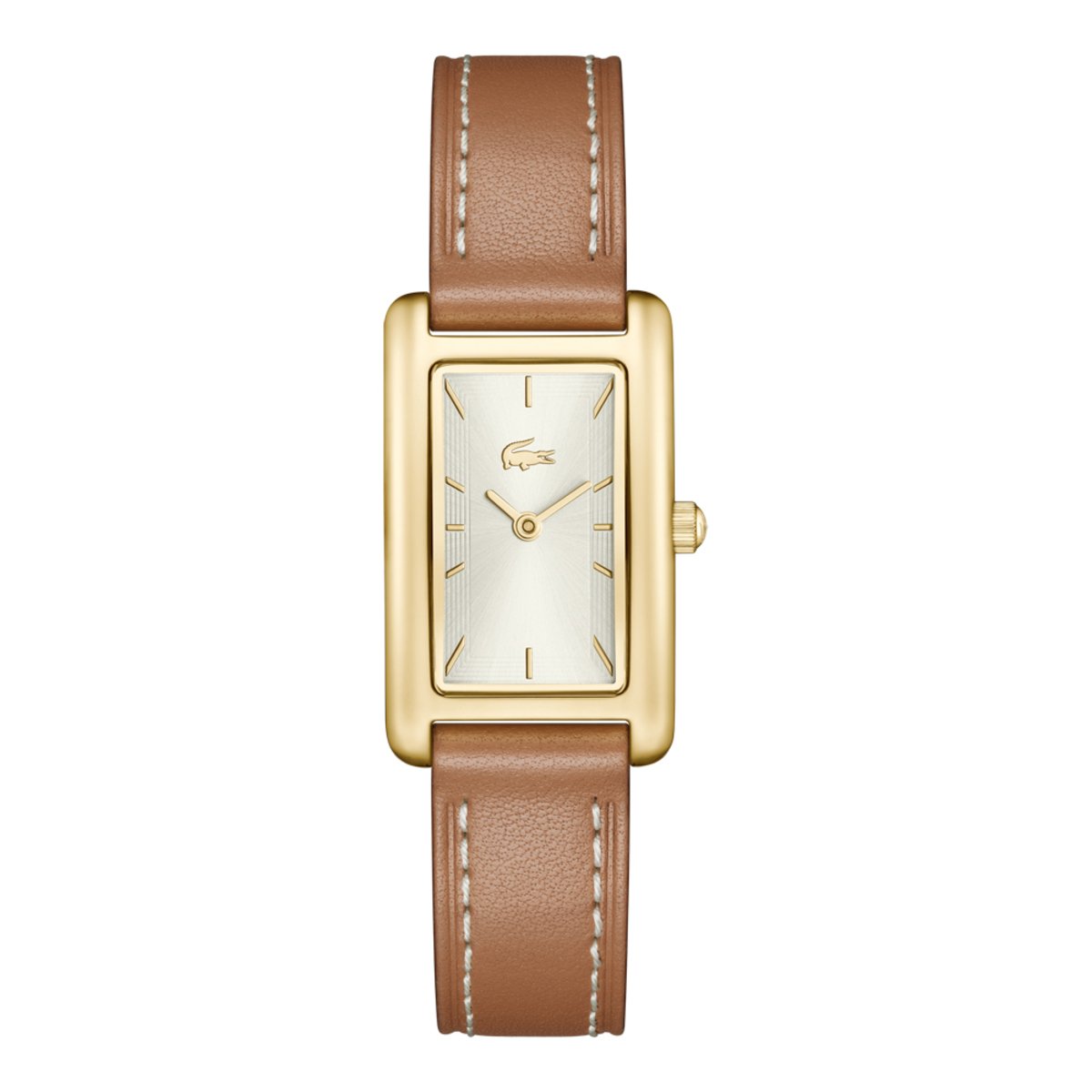 Montre Analogique  CROISETTE doré blanc marron, LACOSTE