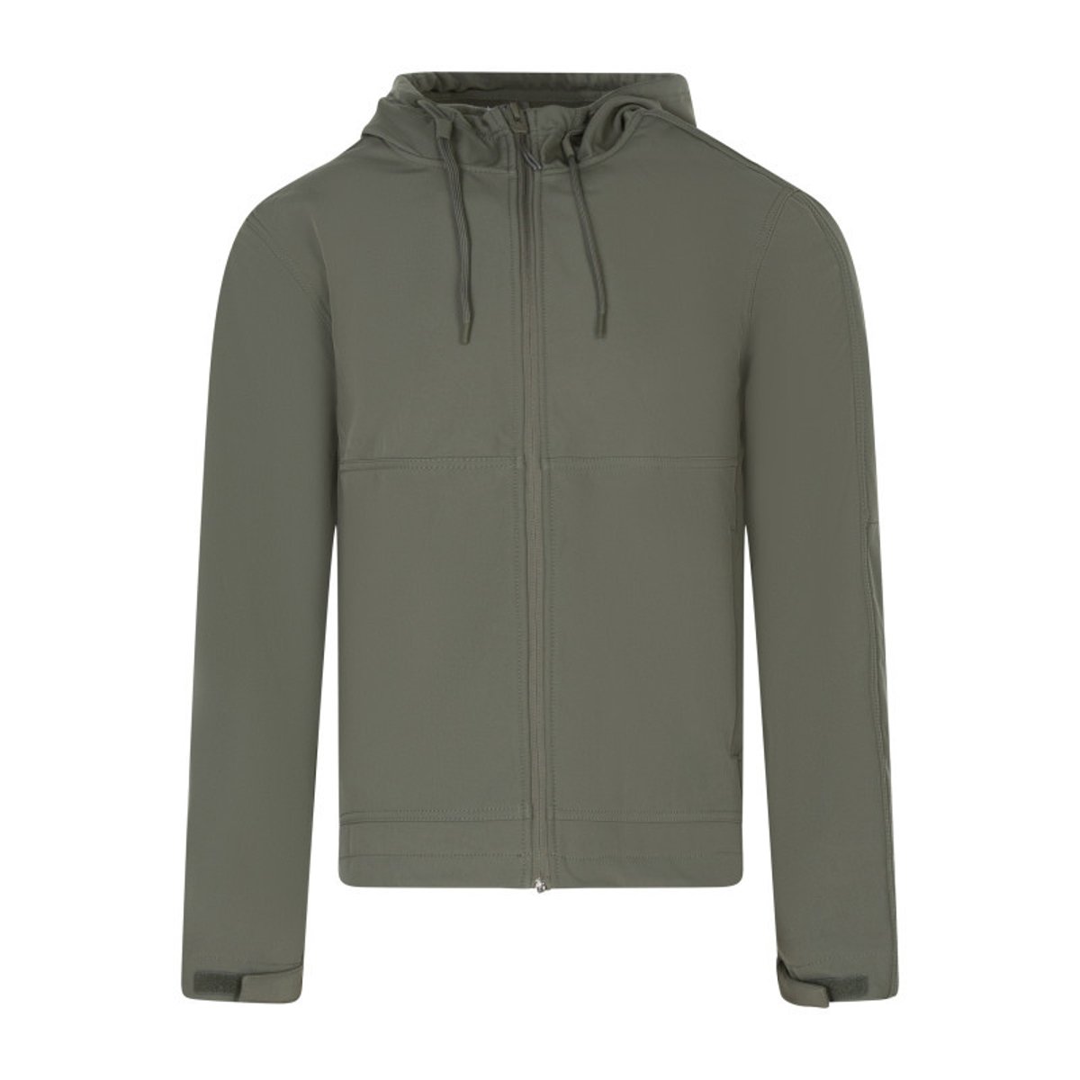 Blouson vert à coupe ajustée pourvu d'un col à capuche avec cordon de serrage vert, TEDDY SMITH