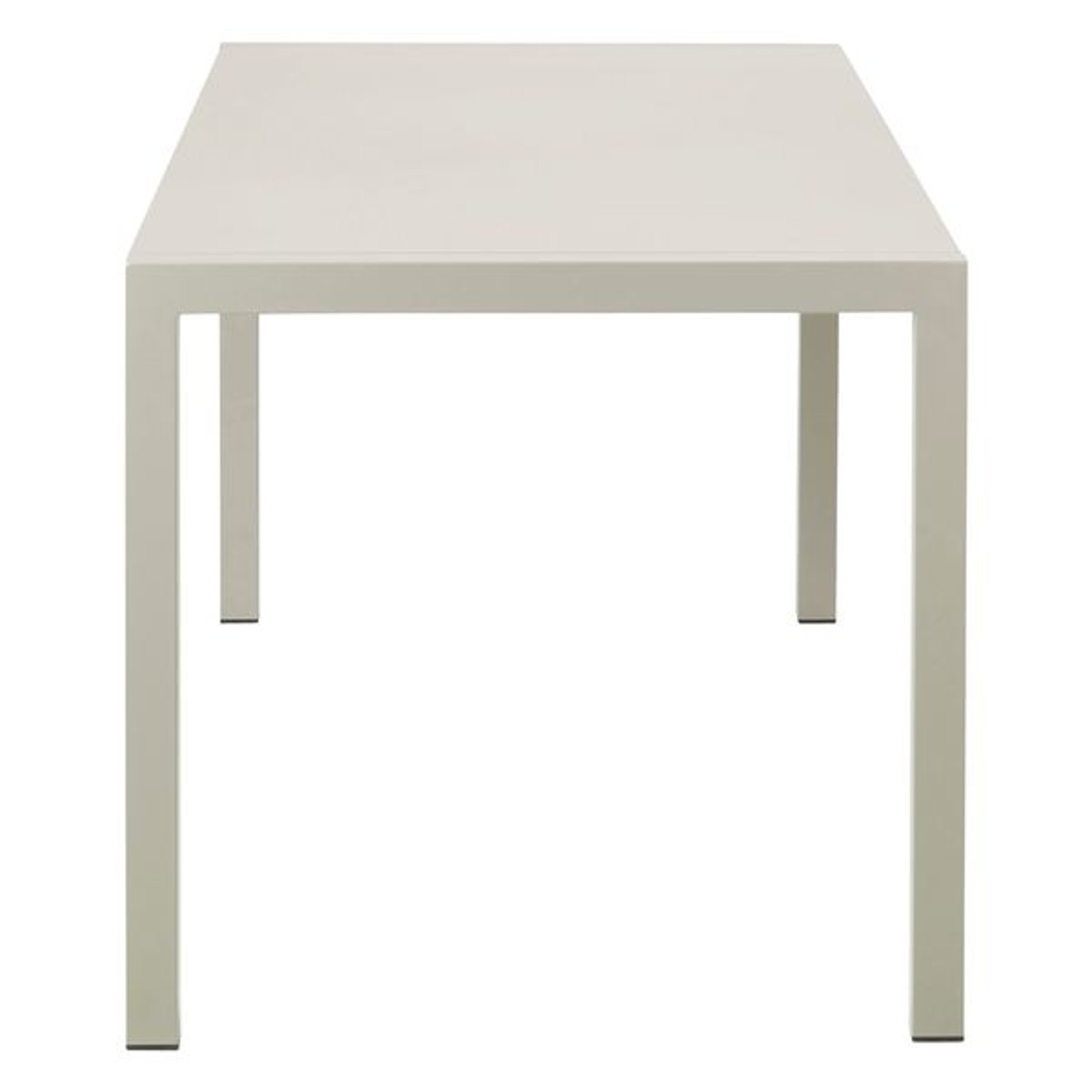 Table repas outdoor 160cm métal beige, ZAGO