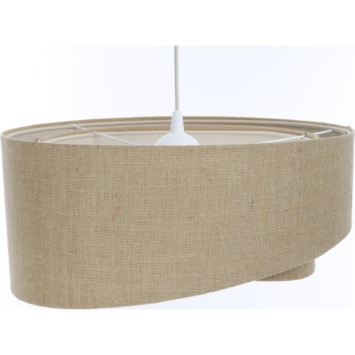 Suspension en corde ronde Boho beige chanvre naturel crème, BPS KONCEPT