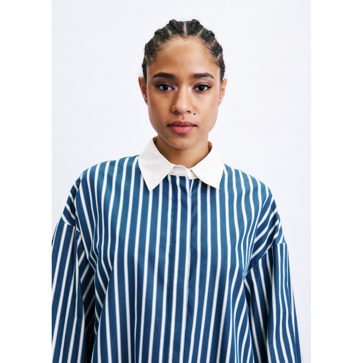 Chemise Mandrakia en coton MANDRAKIA bleu petrole, FRNCH